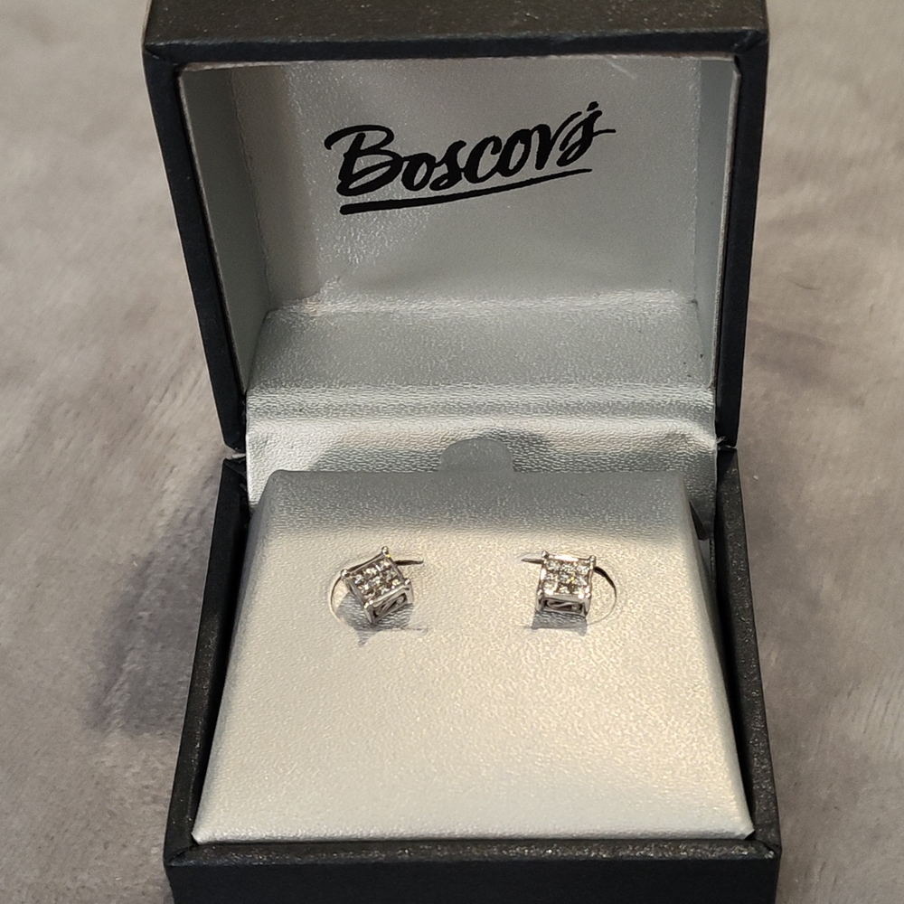 Boscov's Silver Stud Earrings